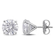 Round Cut Lab Grown Diamond Stud Earrings 14k White Gold (6.00ct)