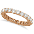 Lab Diamond Eternity Ring Wedding Band 14k Rose Gold (2.50ct)