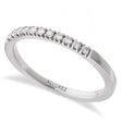 Round Lab Diamond Stackable Ring Sterling Silver (0.17ct)