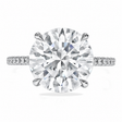 Round Brilliant Cut Lab Diamond Solitaire Engagement Ring 14K White Gold (5.50ct)