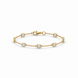 Emerald Cut Lab Grown Diamonds by the Yard Bracelet in 14k Yellow Gold (1.00ctw)