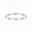 Emerald Cut Lab Grown Diamonds by the Yard Bracelet in 14k Yellow Gold (2.00ctw)