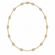 Emerald Cut Lab Grown Diamonds by the Yard Necklace in 14k Yellow Gold (3.00ctw)