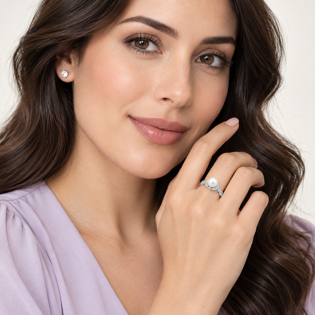 Allurez RE279 - model portrait on light studio background