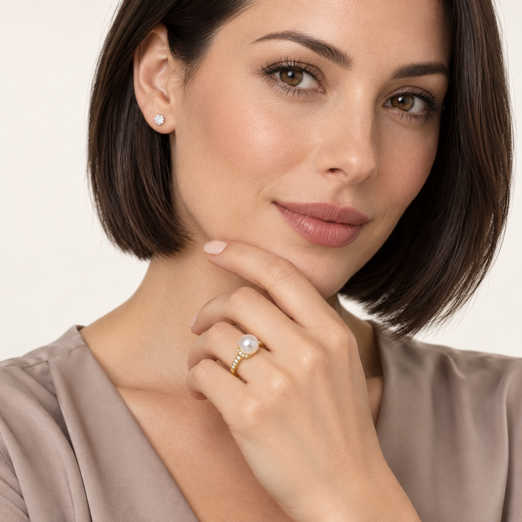 Allurez RE283 - model portrait on light studio background