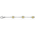 Fancy Yellow Diamond Ankle Bracelet 14K White Gold (1.00ct)