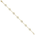 Lab Diamond Station Bracelet Bezel-Set 14K Yellow Gold (1.50ct)
