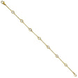 Diamond Station Bracelet Bezel-Set 14K Yellow Gold (0.50ct)