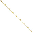 Fancy Yellow Diamond Station Bracelet Beze-Set 14K Y Gold (1.50ct)