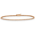 Eternity Lab Diamond Tennis Bracelet 14k Rose Gold (2.10ct)