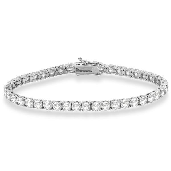 Eternity Lab Grown Diamond Tennis Bracelet 14k White Gold (10.01ct)