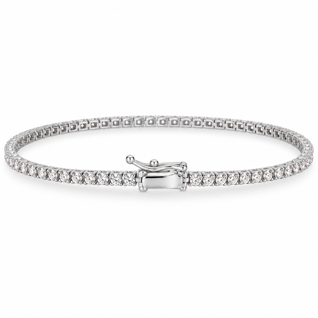 Eternity Lab Diamond Tennis Bracelet 14k White Gold (2.10ct)