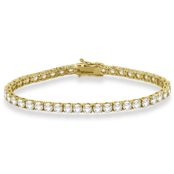Eternity Diamond Tennis Bracelet 14k Yellow Gold (10.01ct)