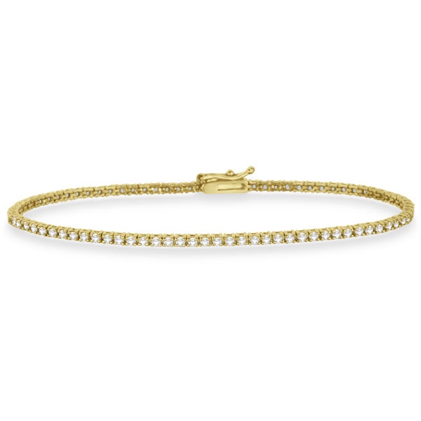 Eternity Lab Diamond Tennis Bracelet 14k Yellow Gold (1.00ct)