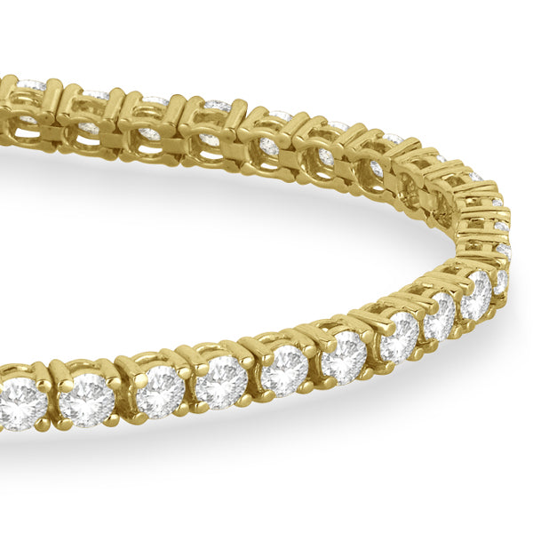 Eternity Lab Diamond Tennis Bracelet 14k Yellow Gold (5.51ct)