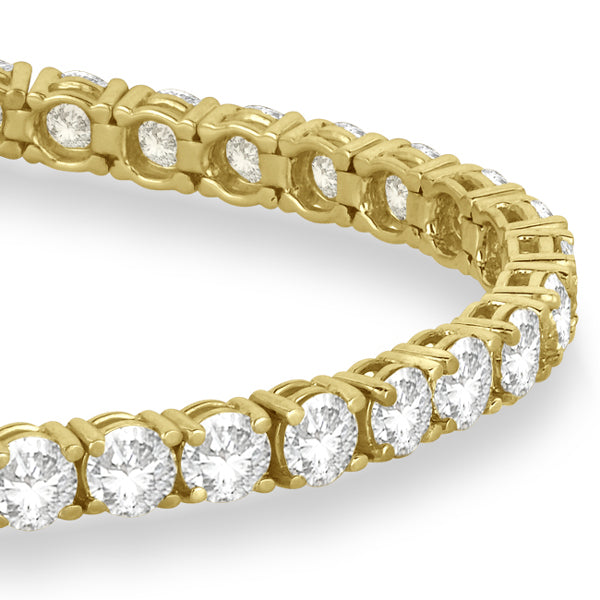 Eternity Lab Diamond Tennis Bracelet 14k Yellow Gold (10.01ct)