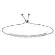 Bolo Marquise and Dot Diamond Bracelet 14k White Gold (0.26ct)