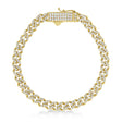 Diamond Link Chain Bracelet 14k Yellow Gold (2.75ct)