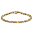 Emerald Cut Citrine Tennis Bracelet 14K Yellow Gold (8.58ct)