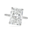 Radiant Cut Lab Diamond Solitaire Engagement Ring in Platinum (7.90ct)