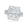 Radiant Cut Lab Diamond 3 Stone Engagement Ring in Platinum (5.50ct)