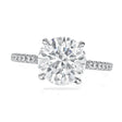 Round Brilliant Cut Lab Diamond Solitaire Engagement Ring 18K White Gold (3.50ct)