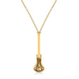 Lacrosse Stick Charm Men's Pendant Necklace 14K Yellow Gold