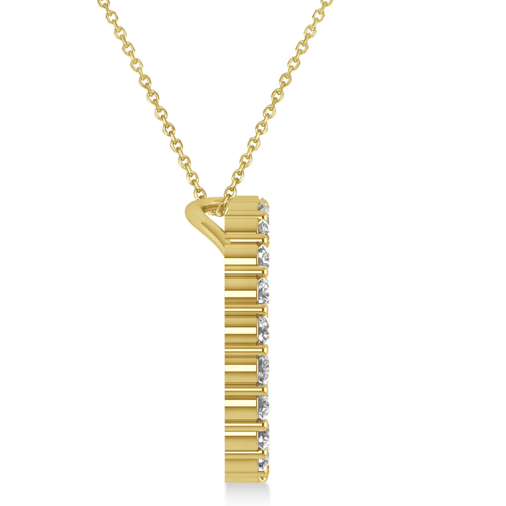 Lab Diamond Circle of Life Pendant Necklace 14k Yellow Gold (2.10ct)