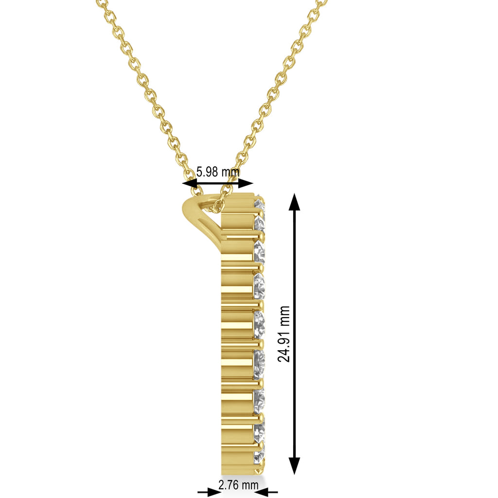 Lab Diamond Circle of Life Pendant Necklace 14k Yellow Gold (2.10ct)
