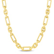 Paper Clip Oval Link Chain Necklace 14K Yellow Gold