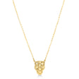 Panther Green Enamel Pendant Necklace 14K Yellow Gold