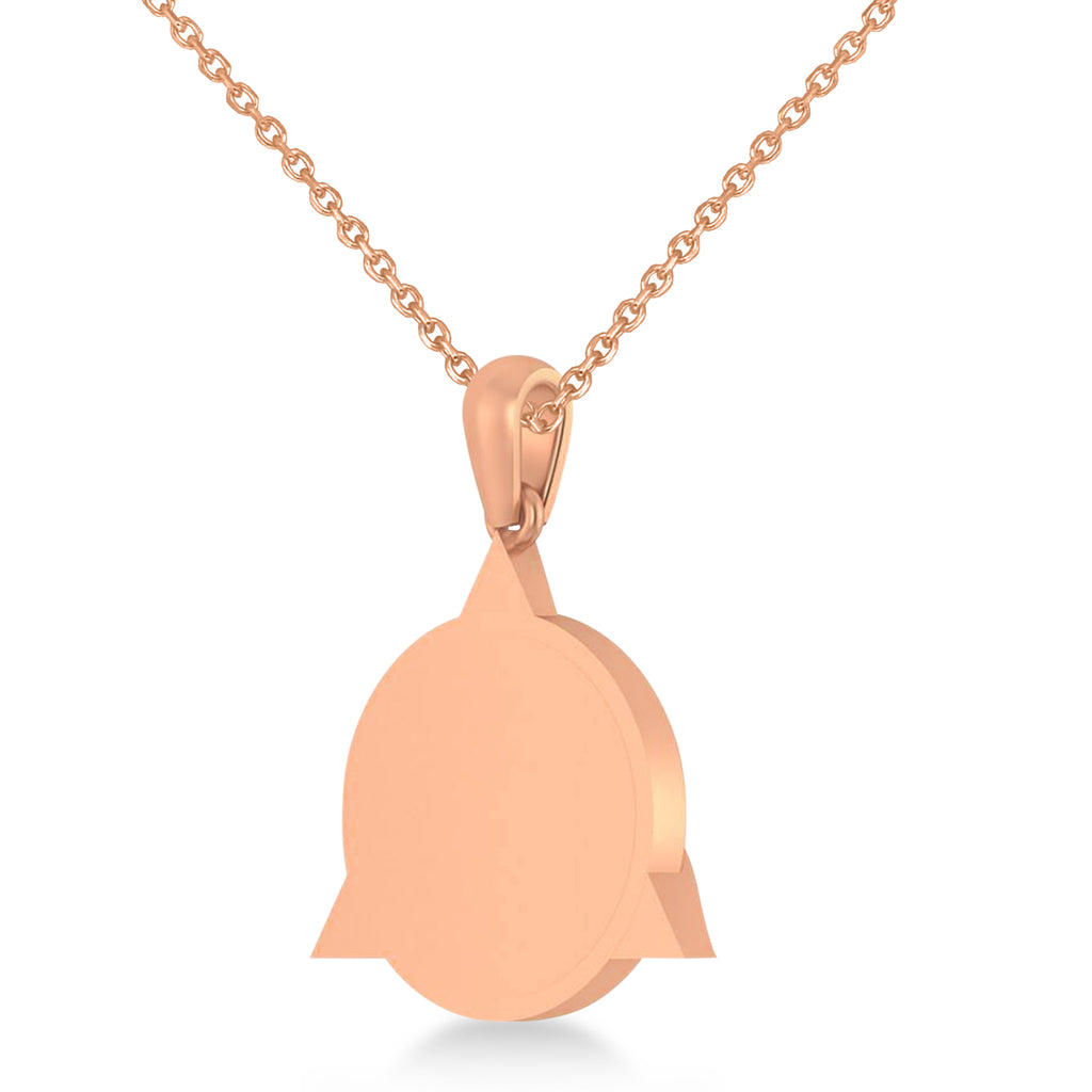 Dentistry Symbol Pendant Necklace 14k Rose Gold