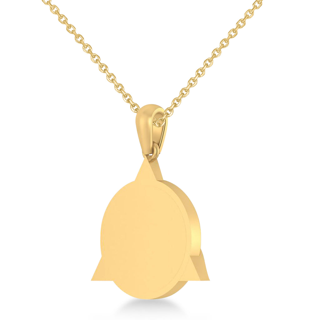 Dentistry Symbol Pendant Necklace 14k Yellow Gold