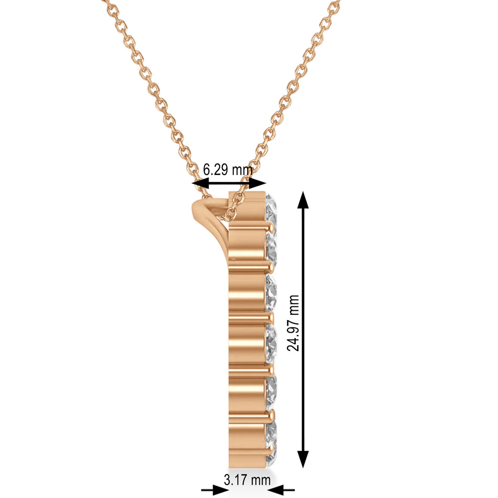 Diamond Circle of Life Pendant Necklace 14k Rose Gold (3.75ct)