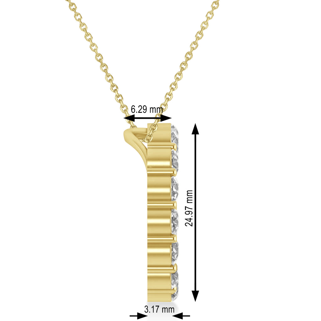 Lab Grown Diamond Circle of Life Pendant Necklace 14k Yellow Gold (3.75ct)