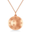Large Pickleball Pendant Necklace 14k Rose Gold