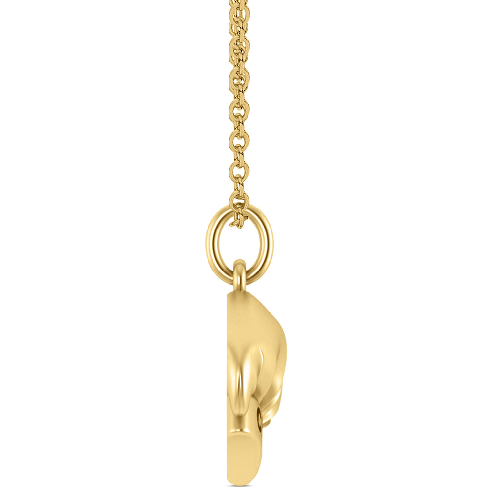 Chef's Hat Charm Pendant Necklace 14K Yellow Gold