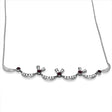 Diamond & Ruby Necklace Chain in 14k White Gold (2.10ct)