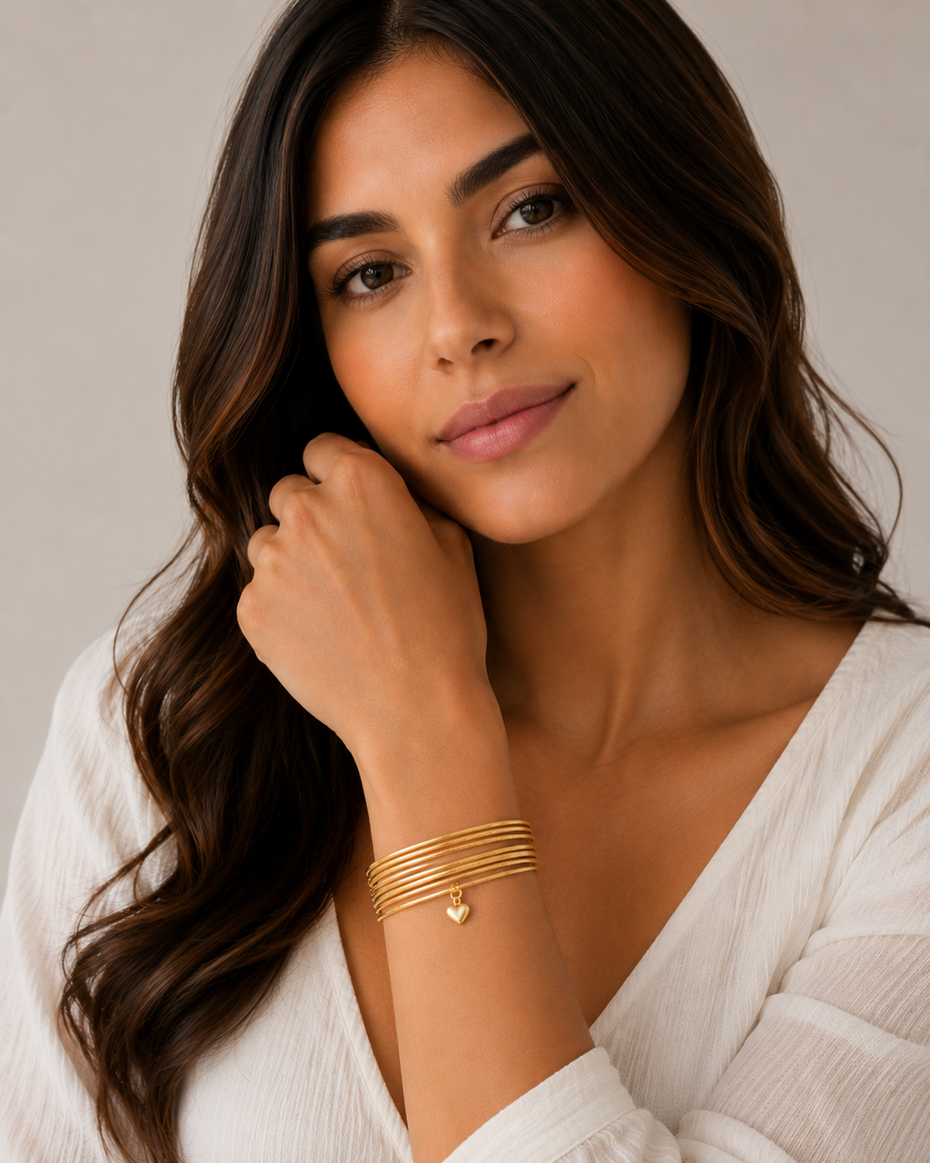 Diamond-Cut Slip-On Seven Bangle Bracelets 14k Yellow Gold