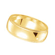 Men's Wedding Ring Dome Comfort-Fit Milgrain 18k Yellow Gold (5 mm)