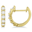 Hinged Hoop Lab Diamond Huggie Style Earrings 14k Yellow Gold (0.33ct)