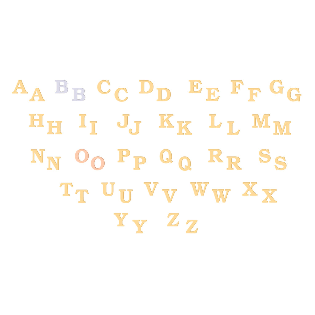 Custom Letter Charm Initial Stud Earrings 14K White Gold