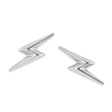 Lightning Bolt Earrings 14k White Gold