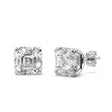 2.00ct. Asscher-Cut Diamond Stud Earrings 14kt White Gold (H, SI1-SI2)