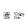 1.50ct. Asscher-Cut Lab Diamond Stud Earrings 18kt White Gold (SI1, G-H)