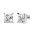 1.50ct. Princess Lab Diamond Stud Earrings Platinum (F-G, VS1)