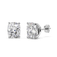 0.75ct. Cushion-Cut Lab Diamond Stud Earrings 14kt White Gold (G-H, SI1)