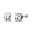 2.00ct. Cushion-Cut Lab Diamond Stud Earrings 18kt White Gold (F-G, VS1)
