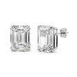 1.00ct Emerald-Cut Diamond Stud Earrings 14kt White Gold (G-H, VS2-SI1)