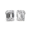 2.00ct Emerald-Cut Lab Diamond Stud Earrings 14kt White Gold (G-H, VS2-SI1)